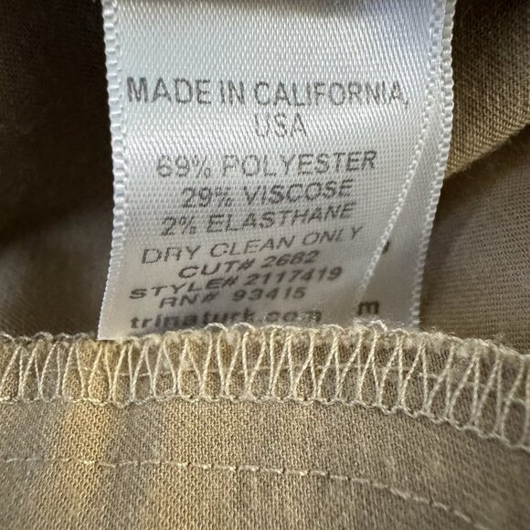 Trina Turk Women’s Straight Leg Trousers Pants Size 4 High Rise Stretch Pockets - Picture 6 of 6